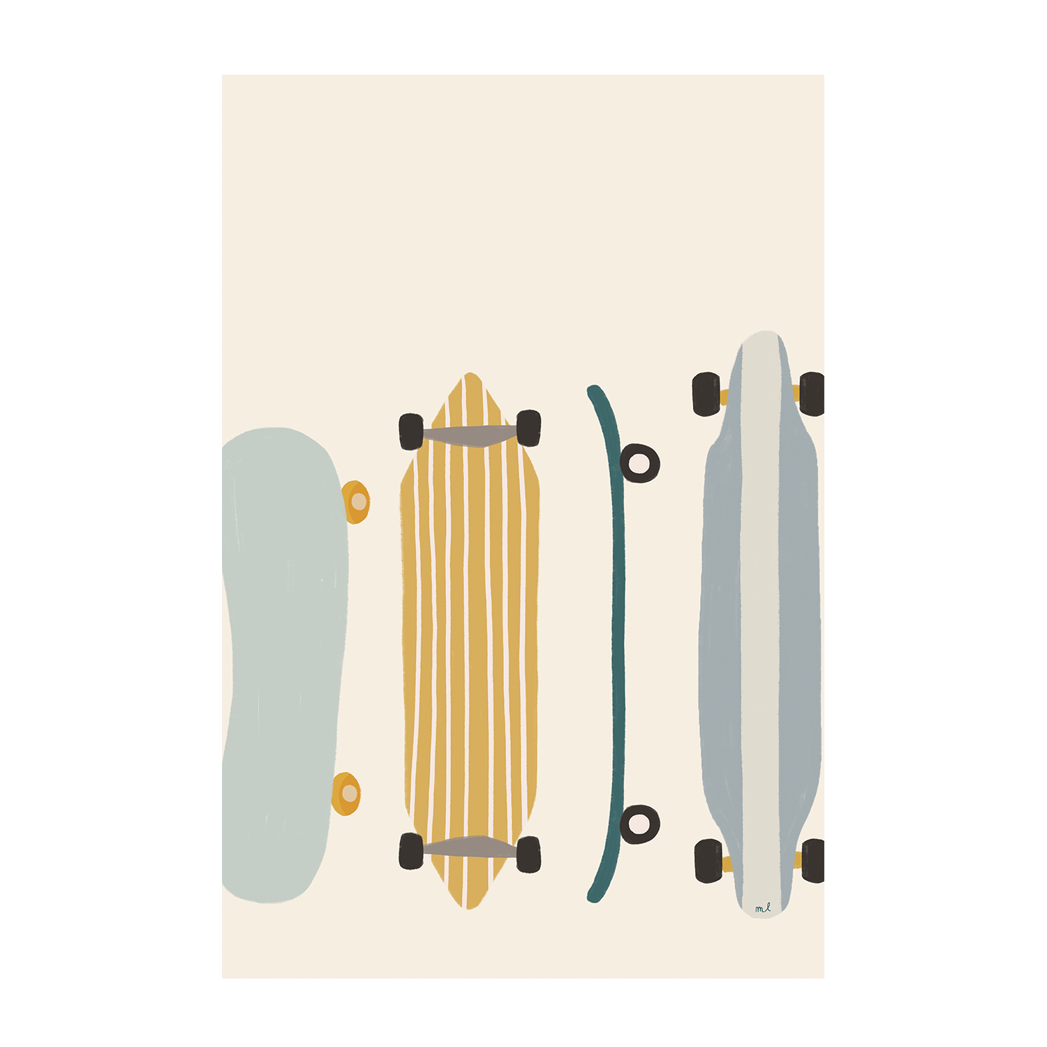 wall-art-print-canvas-poster-framed-Skateboards , By Menina Lisboa-1