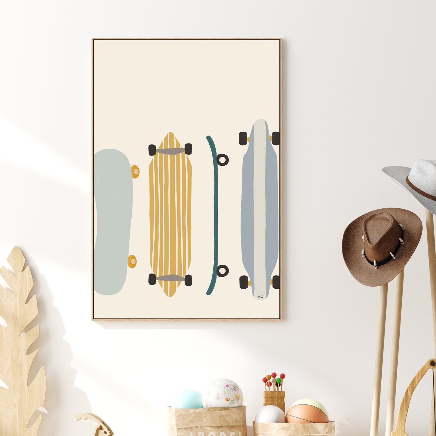 wall-art-print-canvas-poster-framed-Skateboards , By Menina Lisboa-2