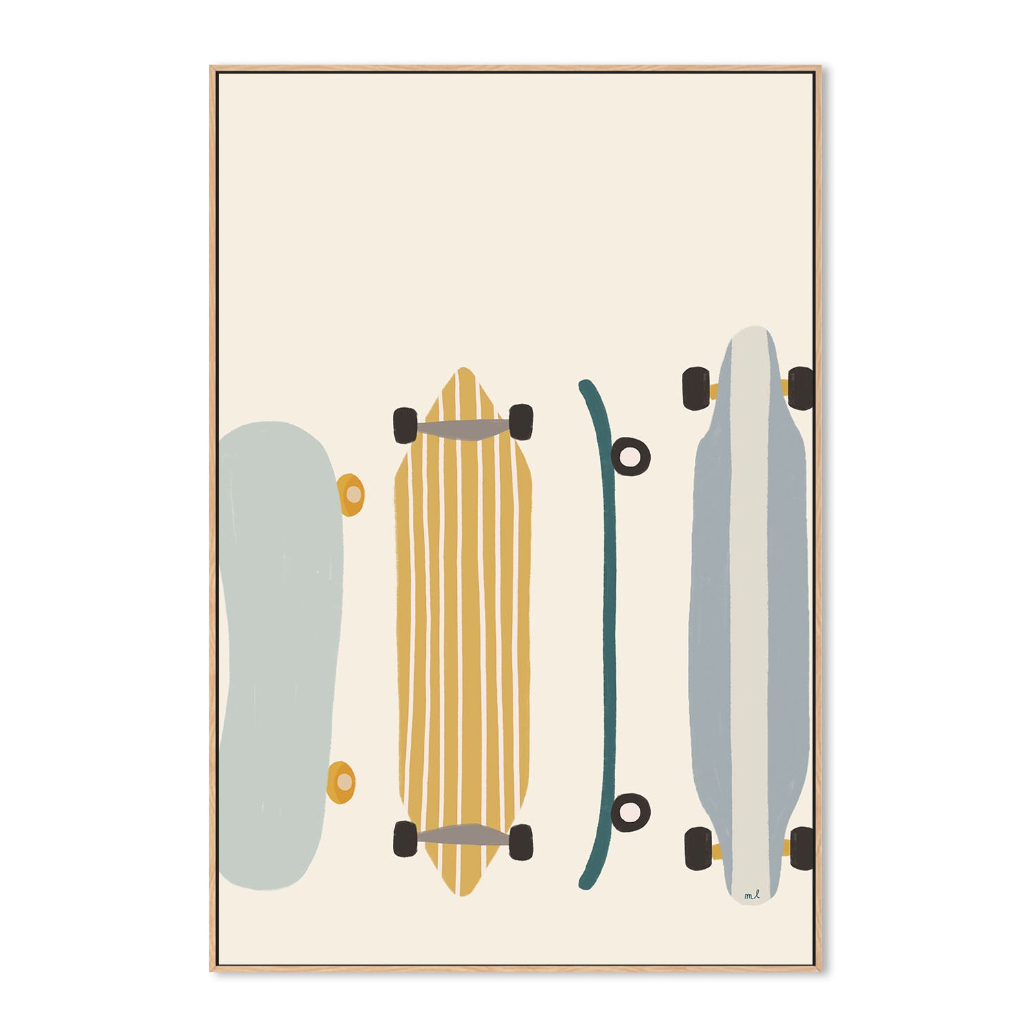 wall-art-print-canvas-poster-framed-Skateboards , By Menina Lisboa-4