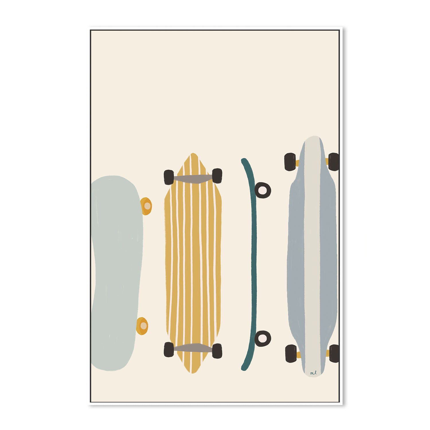 wall-art-print-canvas-poster-framed-Skateboards , By Menina Lisboa-5