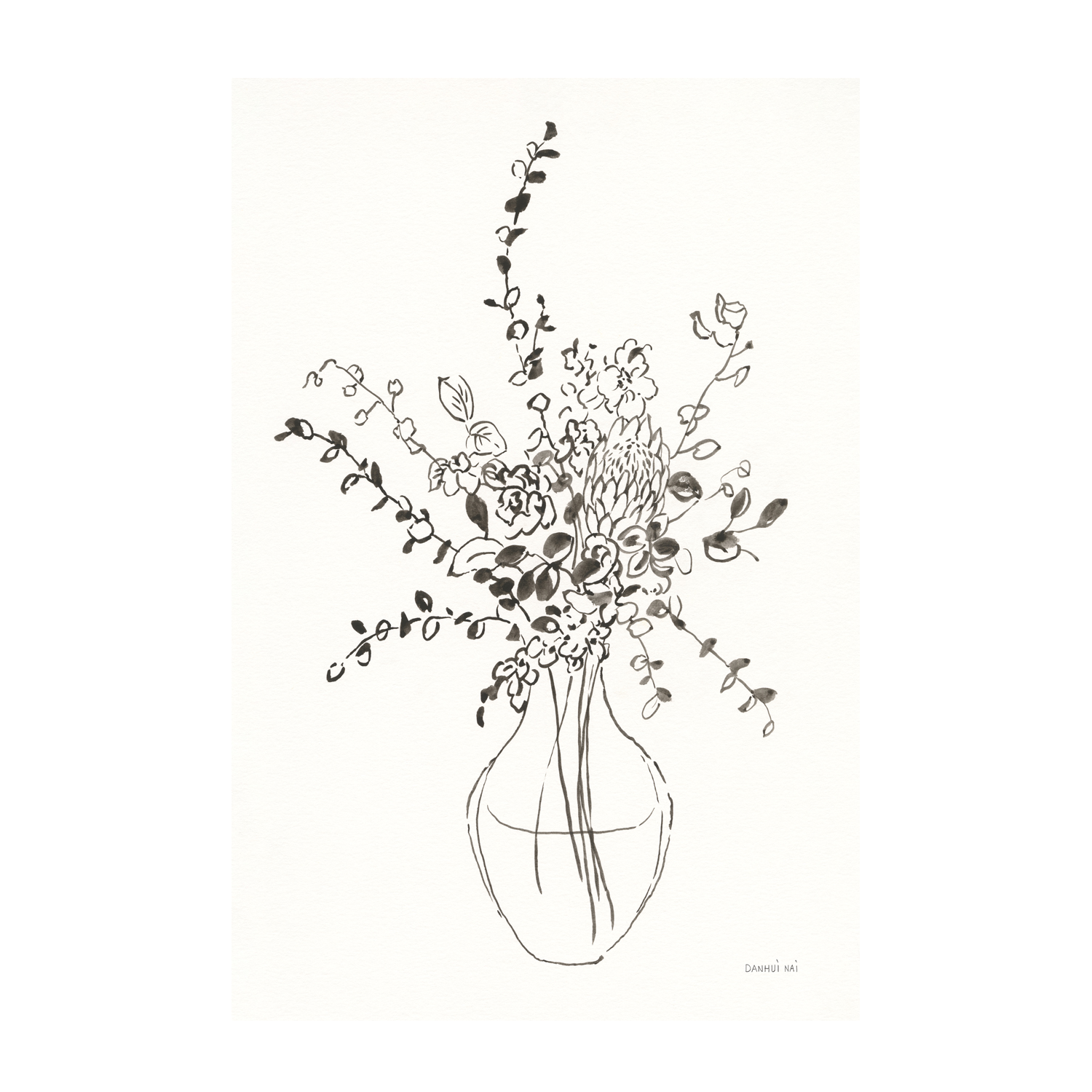 wall-art-print-canvas-poster-framed-Sketches of Spring, Style B , By Danhui Nai-GIOIA-WALL-ART
