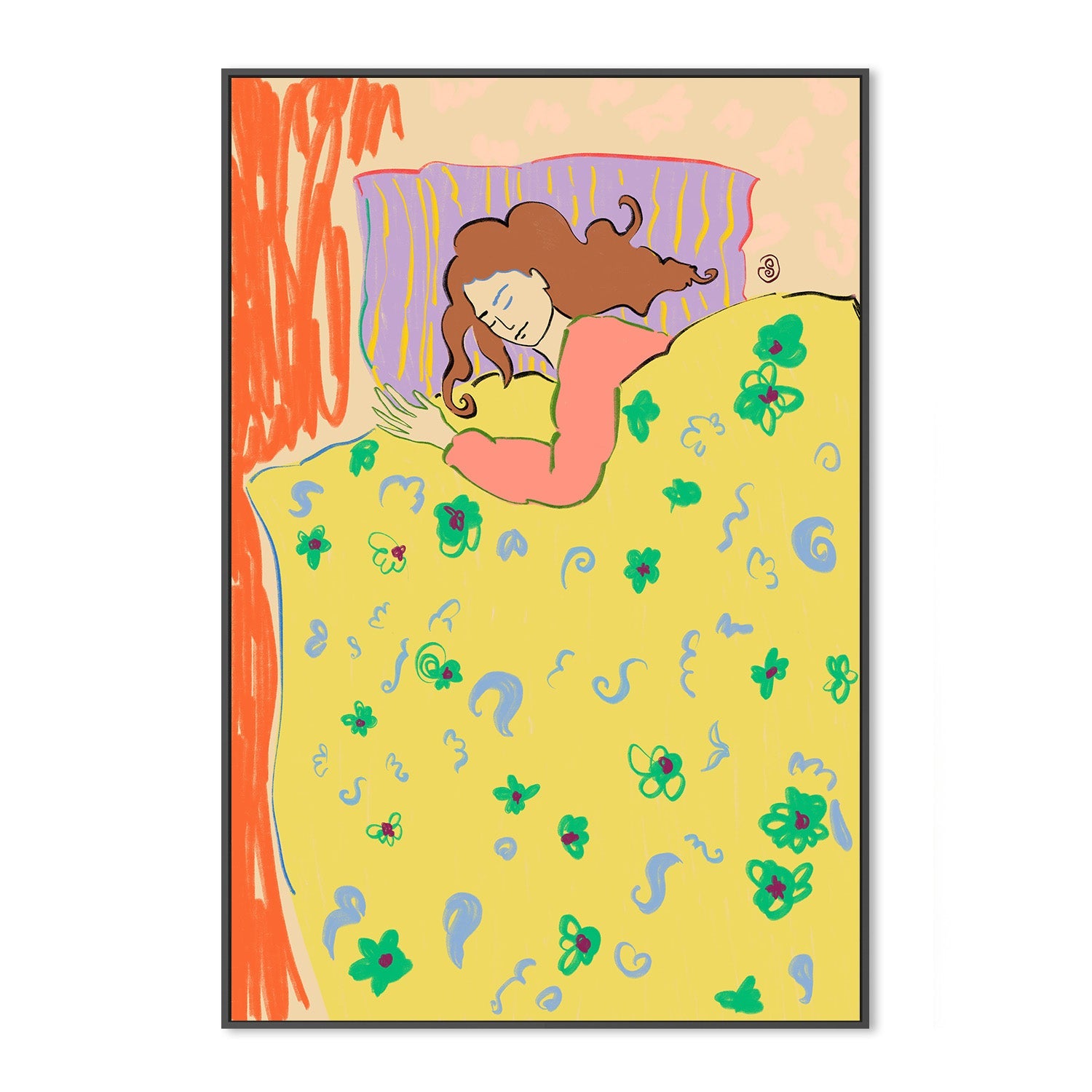 wall-art-print-canvas-poster-framed-Sleeping In-3