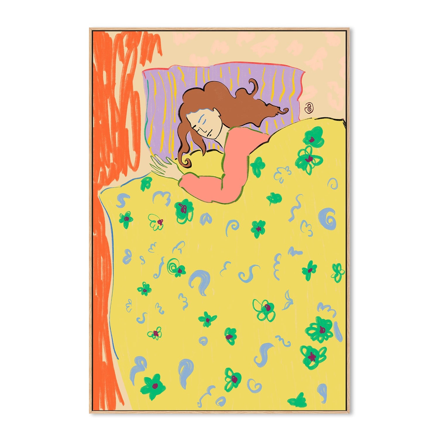 wall-art-print-canvas-poster-framed-Sleeping In-4
