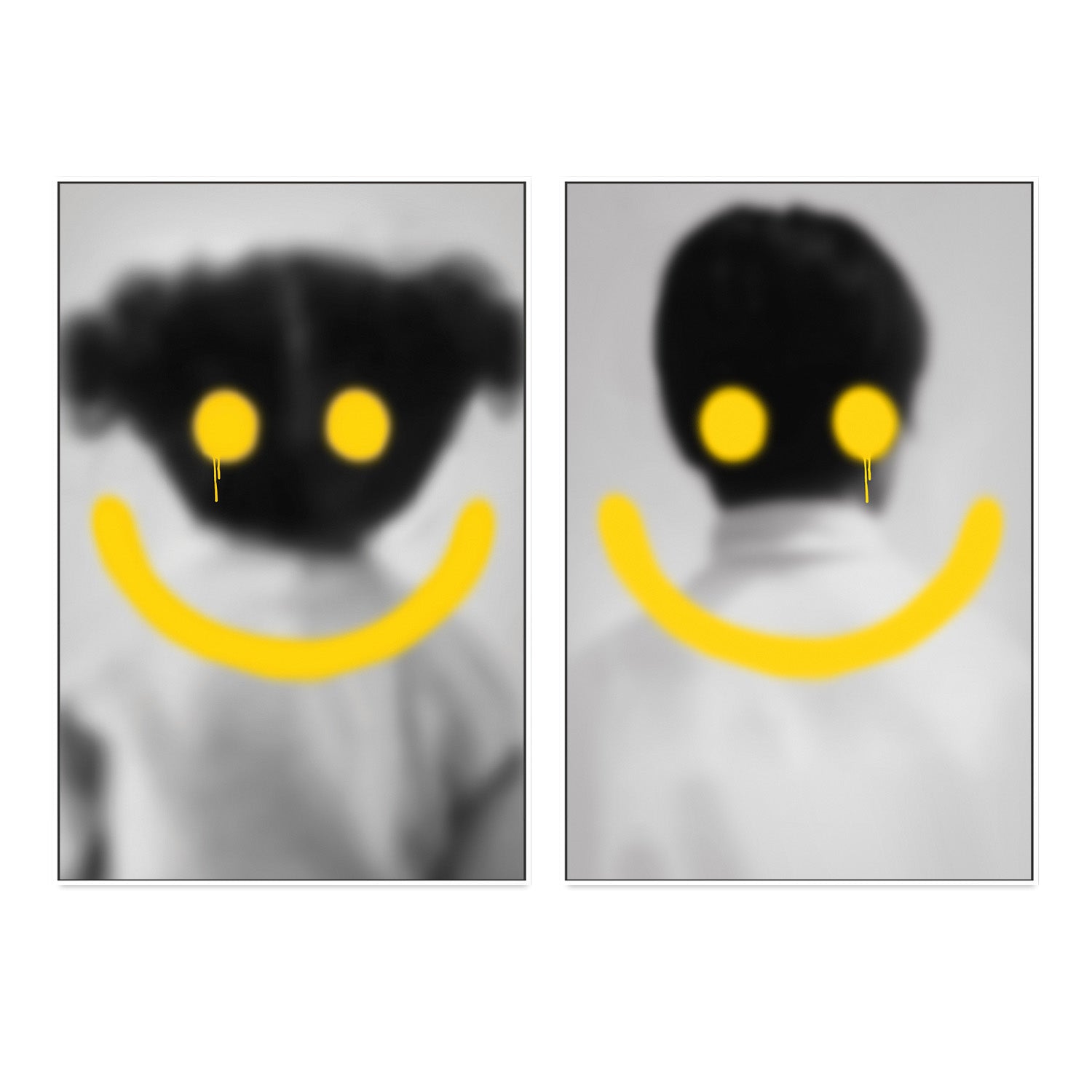 wall-art-print-canvas-poster-framed-Smile, Style A & B, Set of 2 , By Gabriella Roberg-5