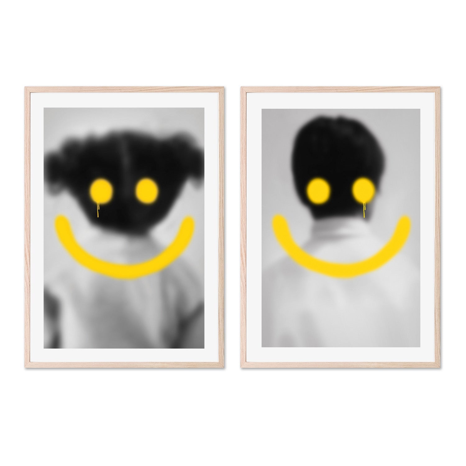 wall-art-print-canvas-poster-framed-Smile, Style A & B, Set of 2 , By Gabriella Roberg-6