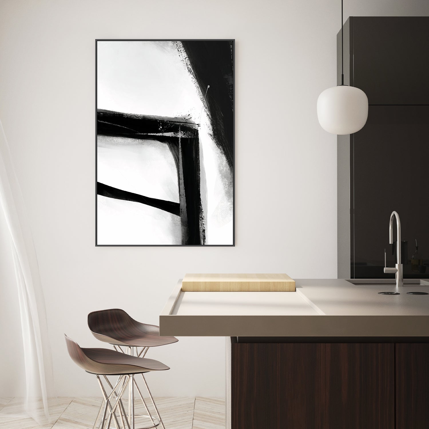 wall-art-print-canvas-poster-framed-Smoke, Style B , By Karine Tonial Grimm-7