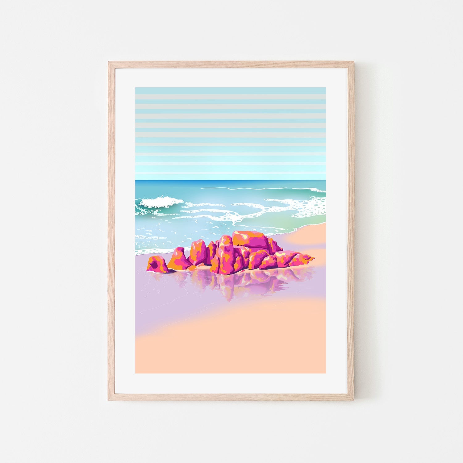 wall-art-print-canvas-poster-framed-Sneaky Beach , By Unratio-6