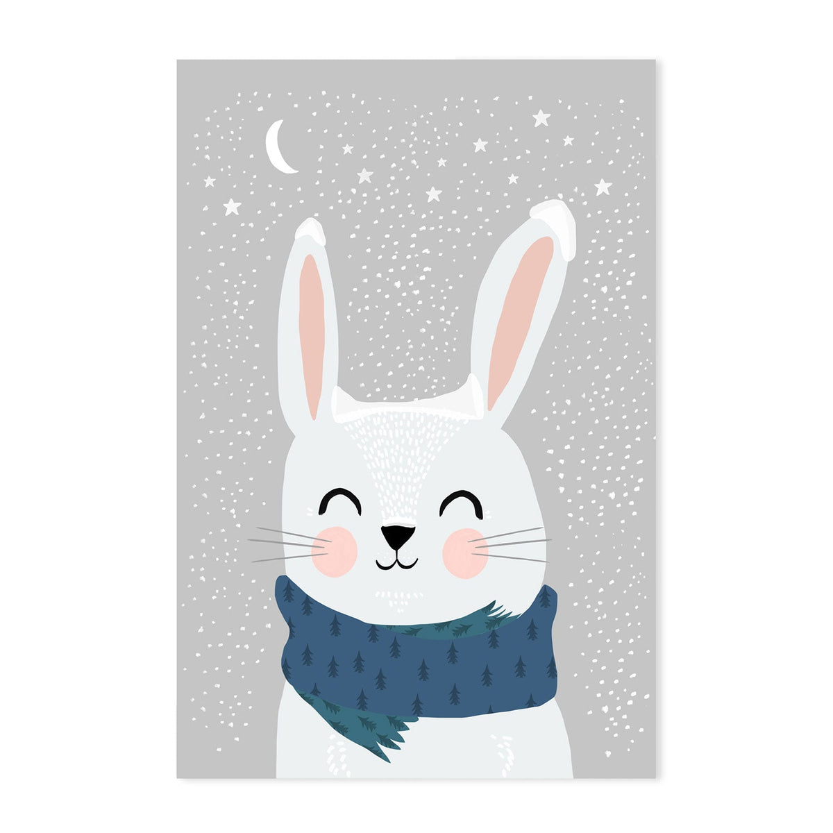 wall-art-print-canvas-poster-framed-Snow Bunny , By Treechild-GIOIA-WALL-ART
