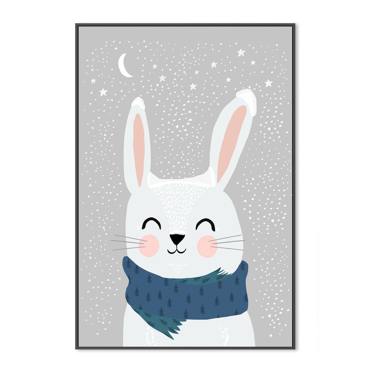 wall-art-print-canvas-poster-framed-Snow Bunny , By Treechild-GIOIA-WALL-ART
