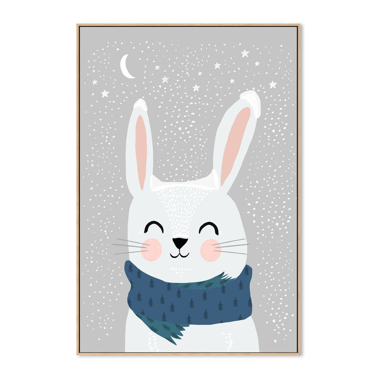 wall-art-print-canvas-poster-framed-Snow Bunny , By Treechild-GIOIA-WALL-ART