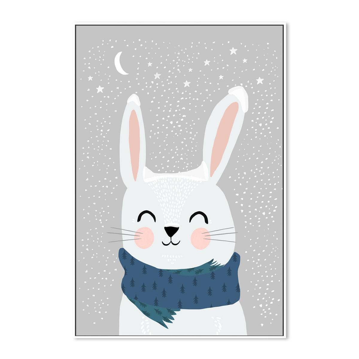 wall-art-print-canvas-poster-framed-Snow Bunny , By Treechild-GIOIA-WALL-ART
