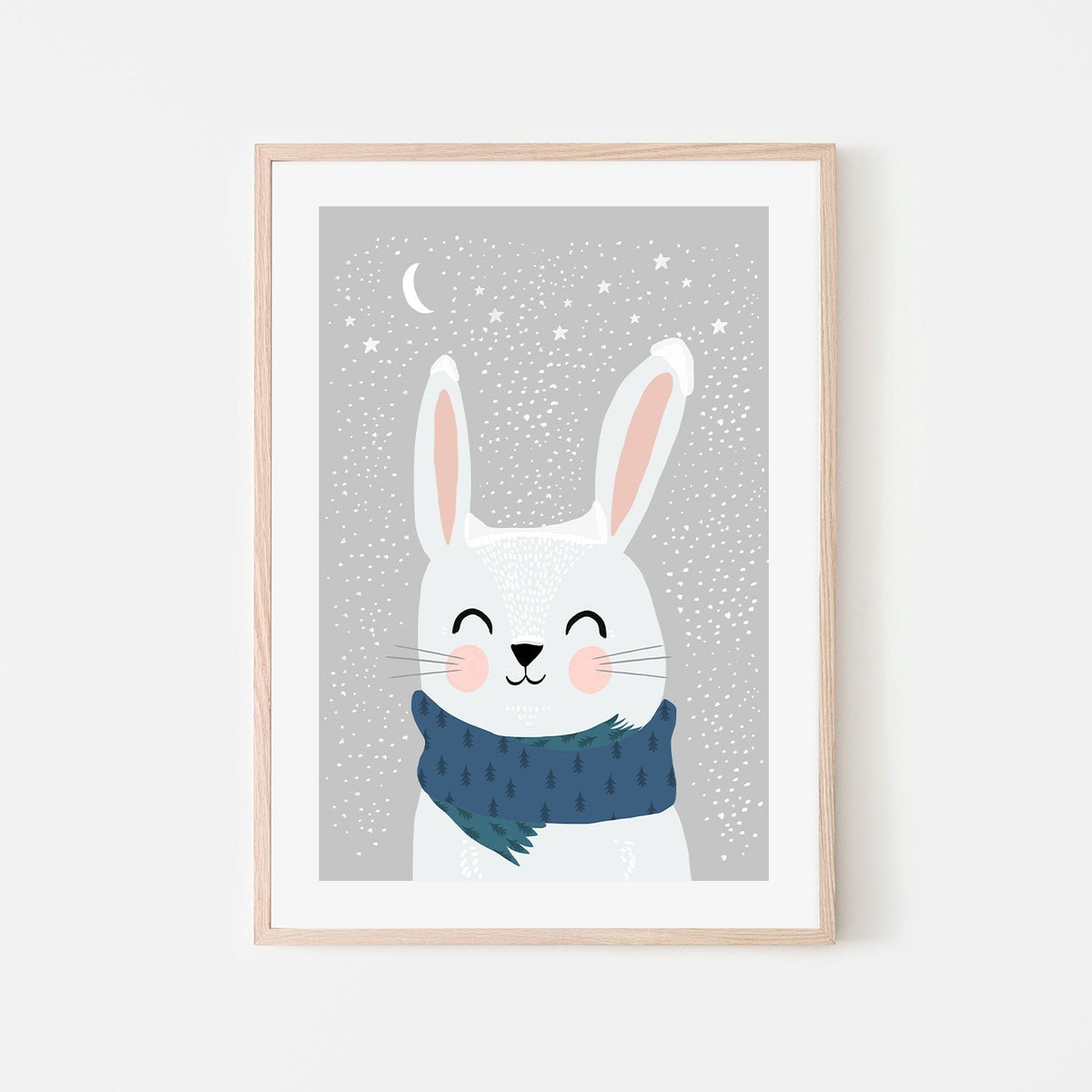 wall-art-print-canvas-poster-framed-Snow Bunny , By Treechild-GIOIA-WALL-ART