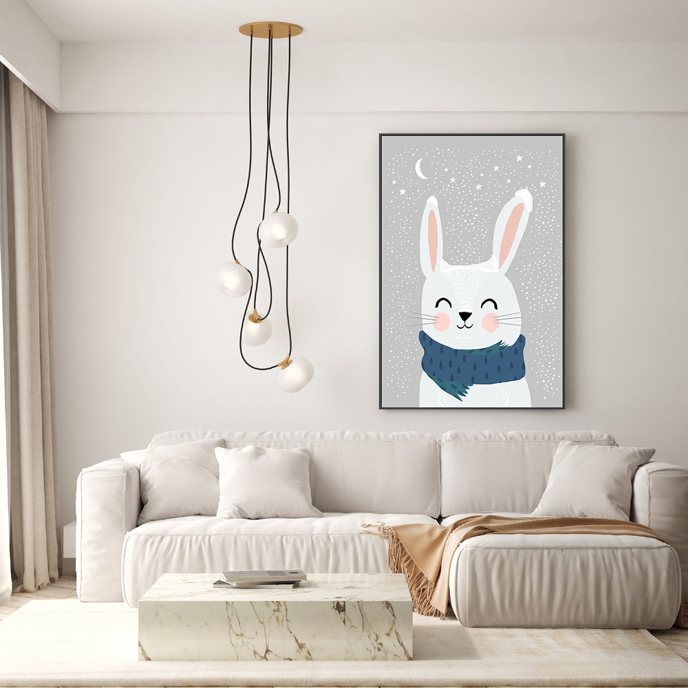 wall-art-print-canvas-poster-framed-Snow Bunny , By Treechild-GIOIA-WALL-ART