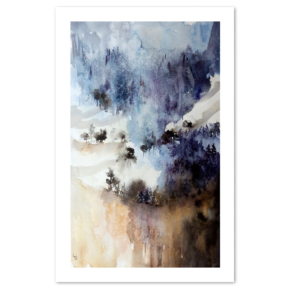wall-art-print-canvas-poster-framed-Snow In Alps France-by-Lilou Online Fine Arts-Gioia Wall Art