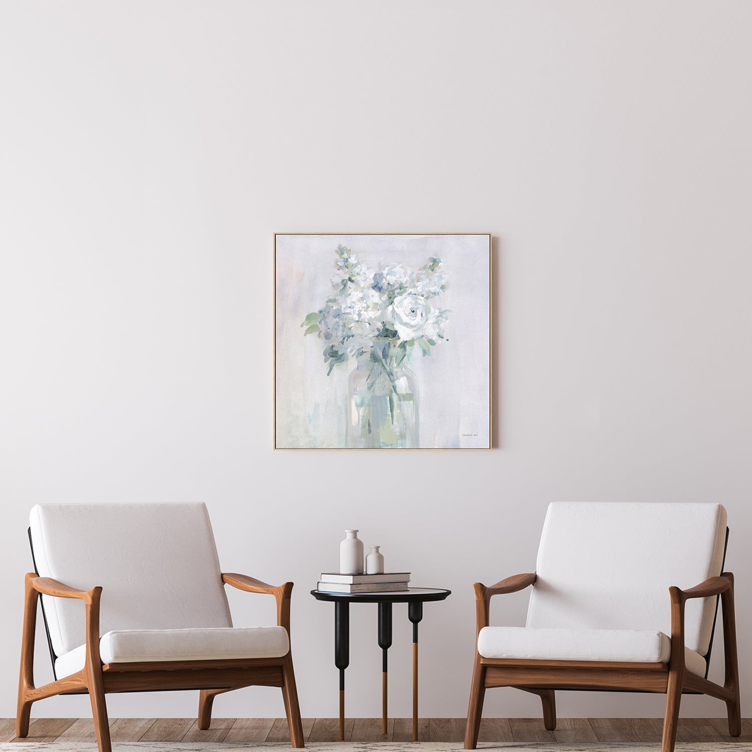 wall-art-print-canvas-poster-framed-Snow White Bouquet , By Danhui Nai-GIOIA-WALL-ART