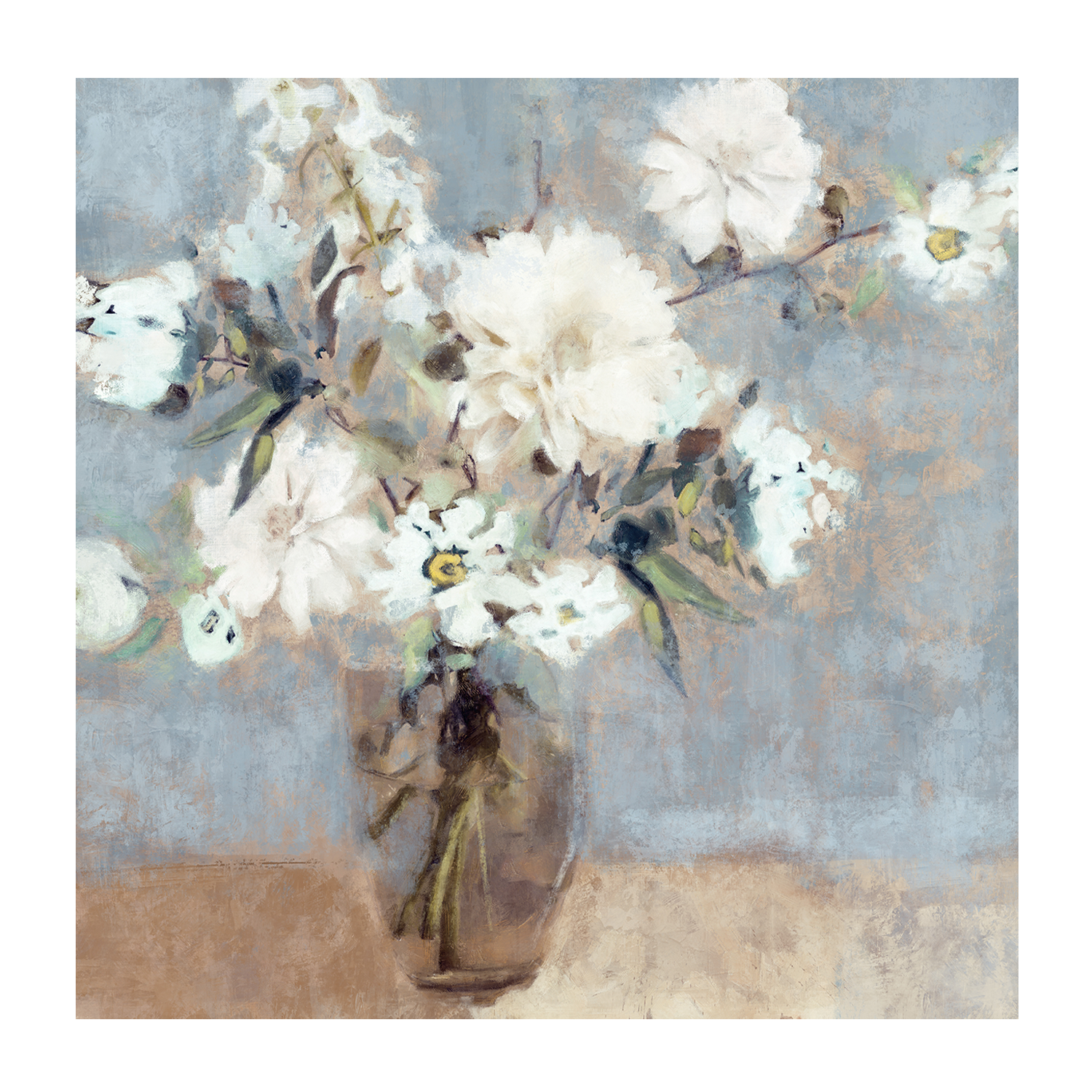 wall-art-print-canvas-poster-framed-Soft Blue Bouquet, Style A & B, Set of 2 , By Nina Blue-8