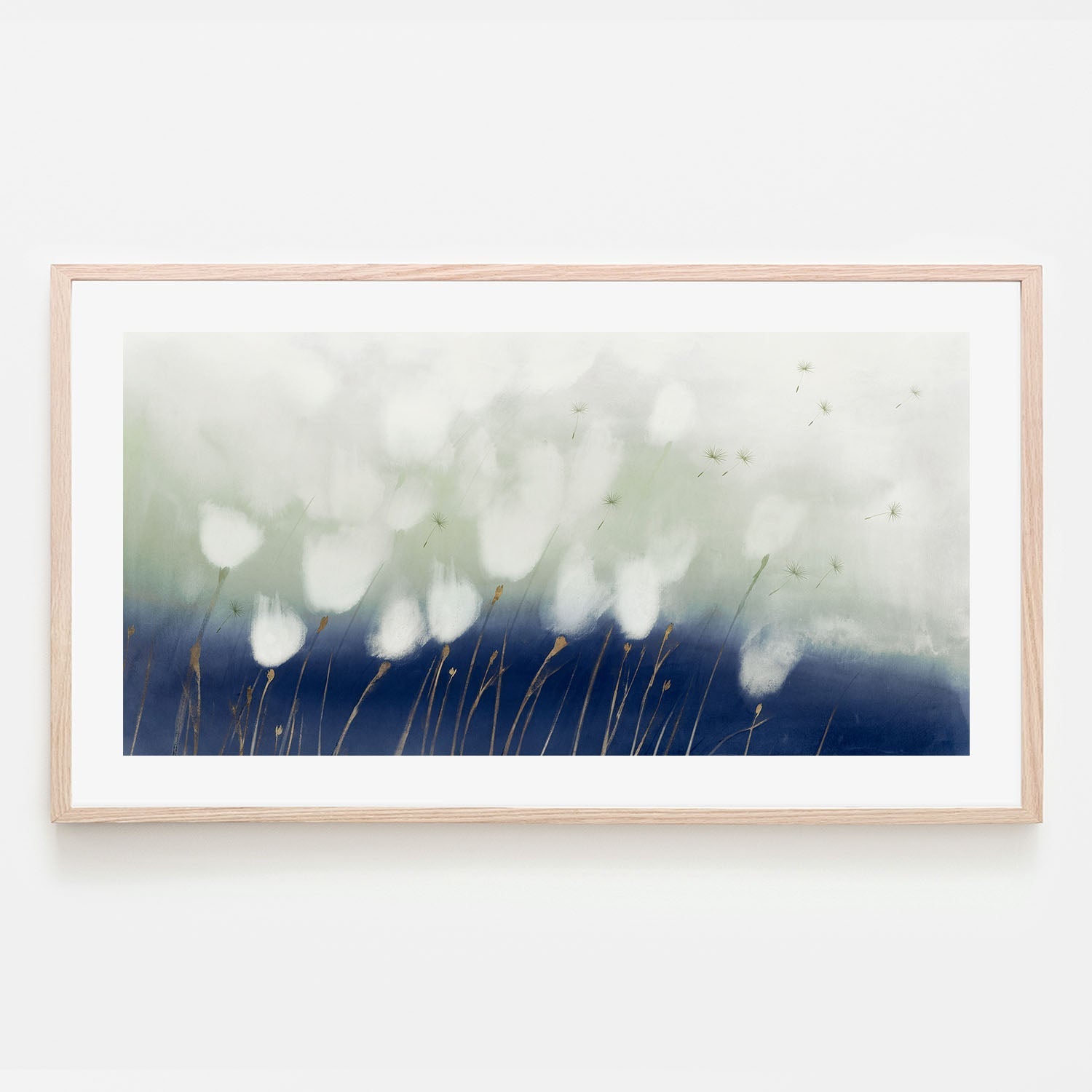 wall-art-print-canvas-poster-framed-Soft Blue Florals , By Aria K-6
