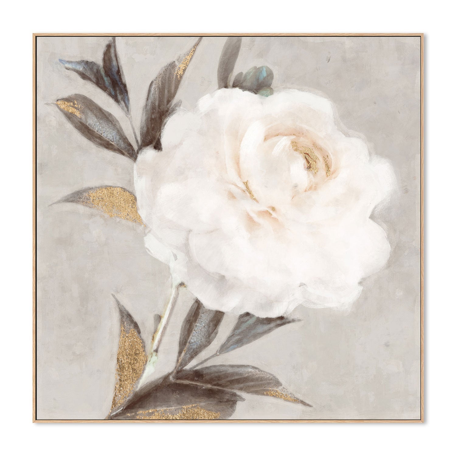wall-art-print-canvas-poster-framed-Soft Neutral Peony, Style A , By Nina Blue-4