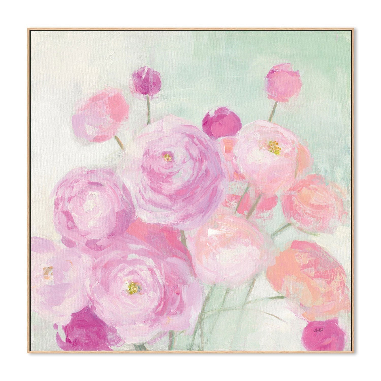 wall-art-print-canvas-poster-framed-Soft Ranunculus-by-Julia Purinton-Gioia Wall Art