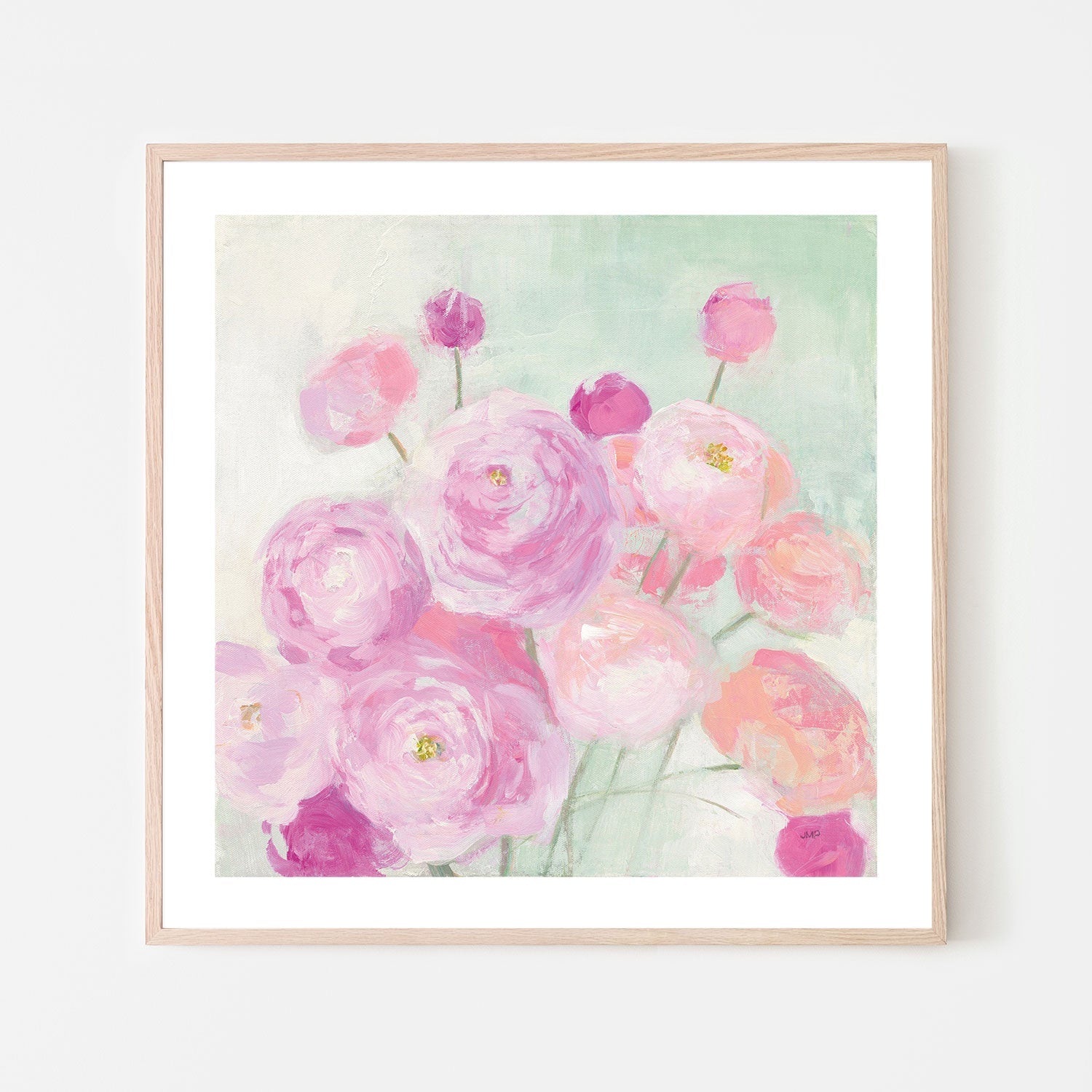 wall-art-print-canvas-poster-framed-Soft Ranunculus-by-Julia Purinton-Gioia Wall Art
