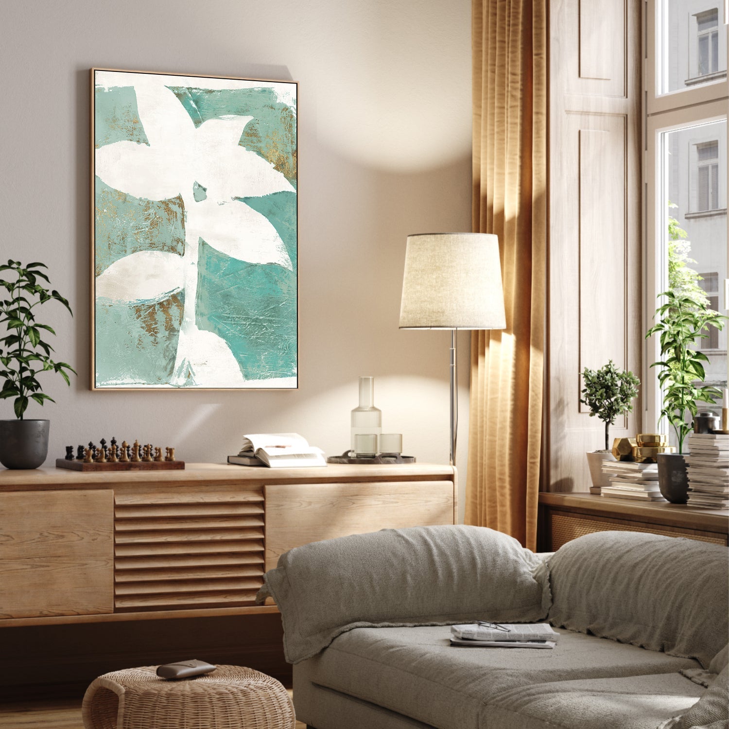 wall-art-print-canvas-poster-framed-Solitaire Flora Green , By Elizabeth St Hilaire-7
