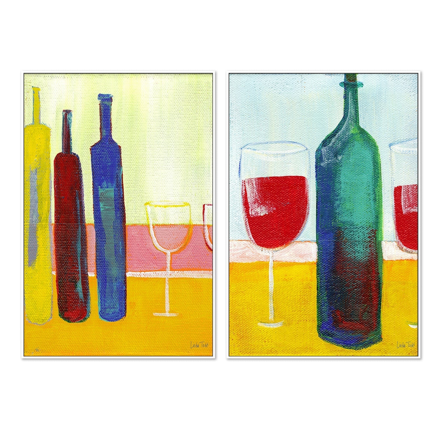 wall-art-print-canvas-poster-framed-Something To Drink & Something To Sip, Set Of 2 , By Linda Todd Buikema-5