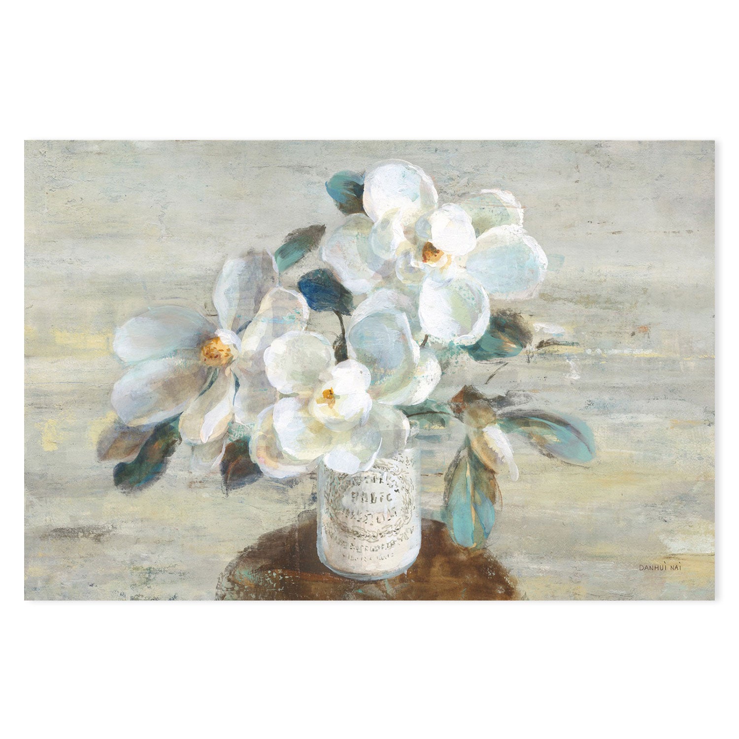 wall-art-print-canvas-poster-framed-Sophies Magnolia Neutral-by-Danhui Nai-Gioia Wall Art