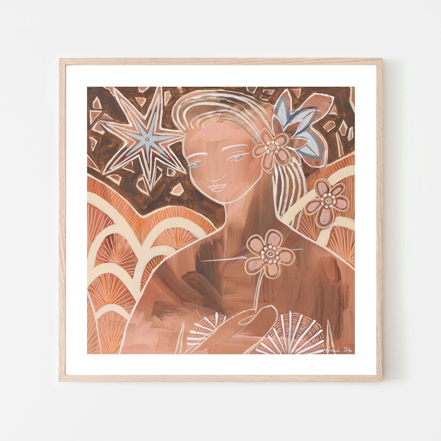 wall-art-print-canvas-poster-framed-Soul Sisters, Style B, Rhodanite And Garnet , By Amanda Skye-6