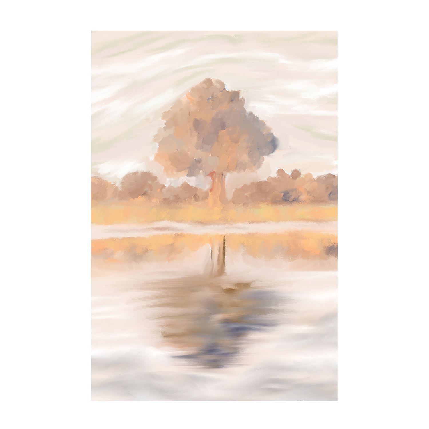 wall-art-print-canvas-poster-framed-Sovereign Reflections of the Jackalberry Tree, Caprivi, Botswana , By Jenna Alheit-1