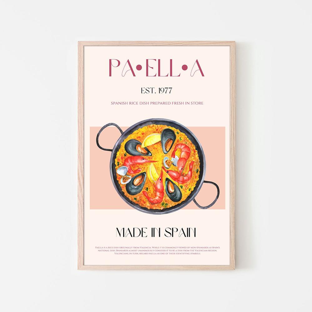 wall-art-print-canvas-poster-framed-Spanish Seafood Paella-6