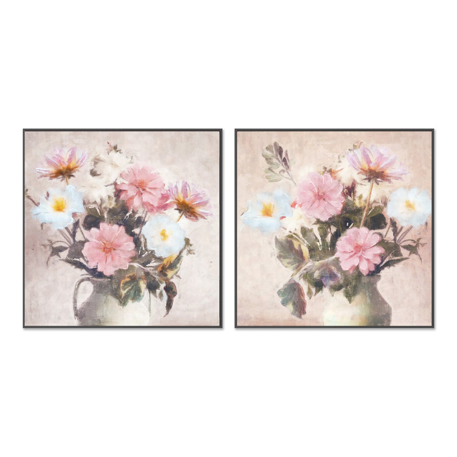 wall-art-print-canvas-poster-framed-Spring Blooms, Style A & B, Set of 2 , By Nina Blue-3