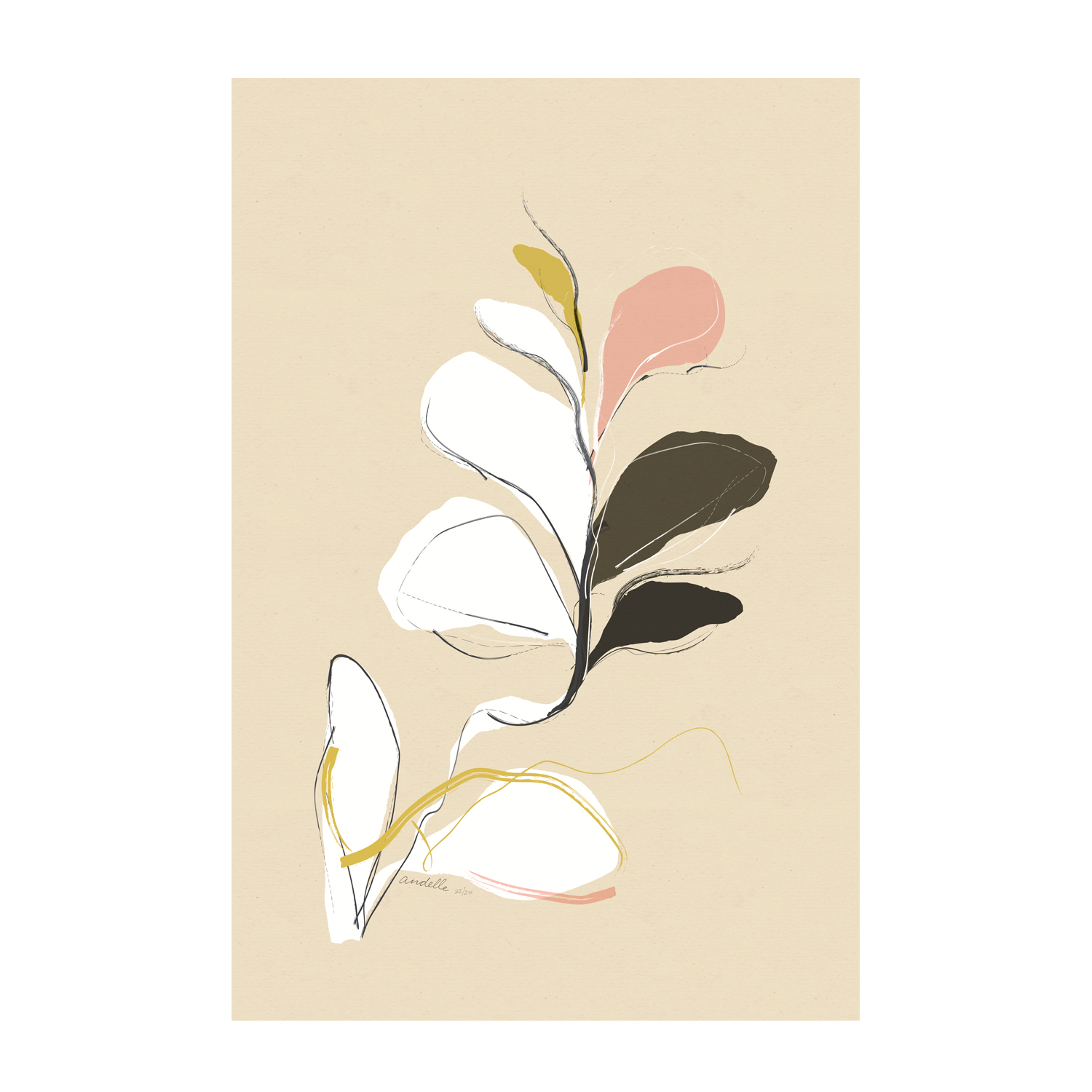 wall-art-print-canvas-poster-framed-Spring Buds , By Andelle Art-1