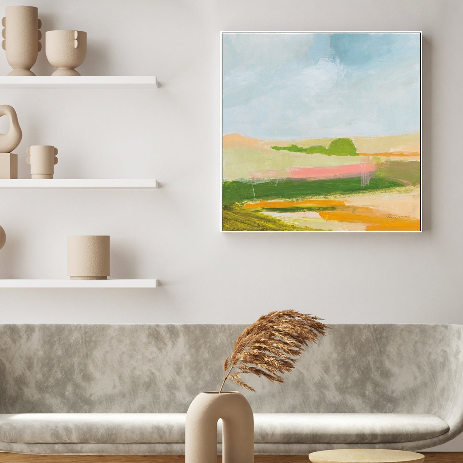 wall-art-print-canvas-poster-framed-Spring Green-by-Pamela Munger-Gioia Wall Art