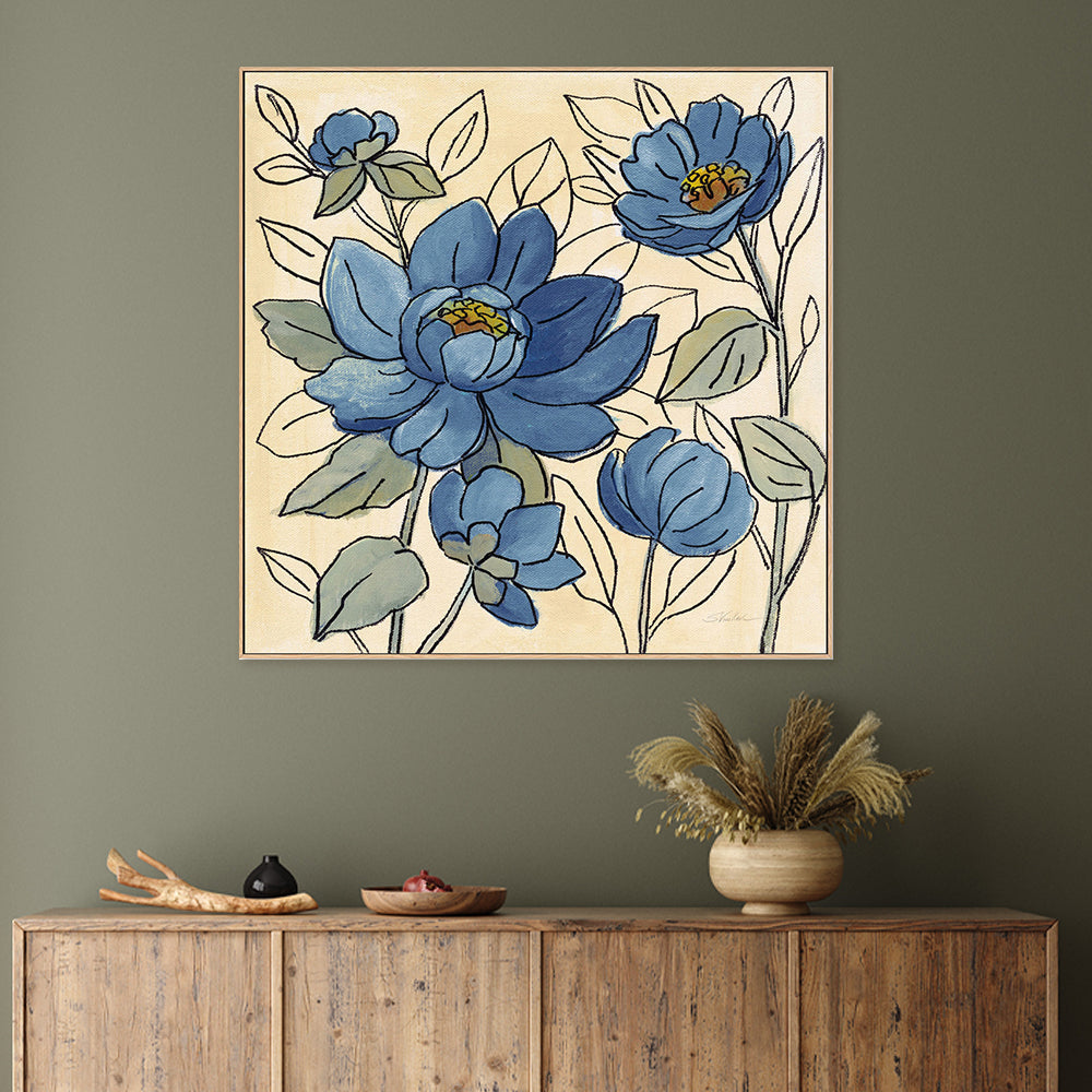 wall-art-print-canvas-poster-framed-Spring Lace Floral, Style D-by-Silvia Vassileva-Gioia Wall Art
