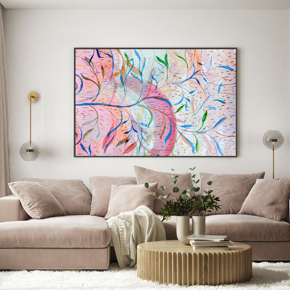 wall-art-print-canvas-poster-framed-Spring Leaves , By Nadar Musa-GIOIA-WALL-ART