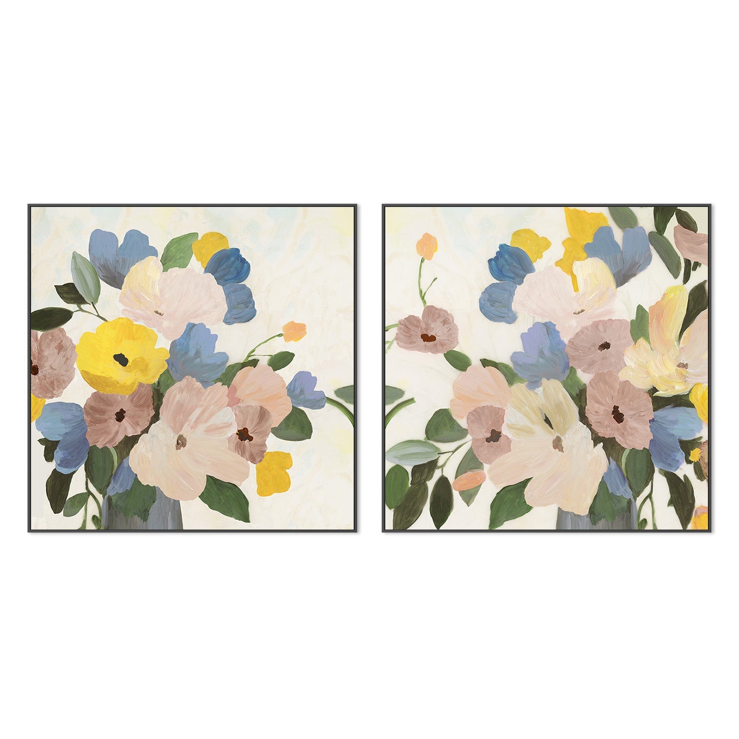 wall-art-print-canvas-poster-framed-Spring Picks, Style A & B, Set Of 2 , By Asia Jensen-3