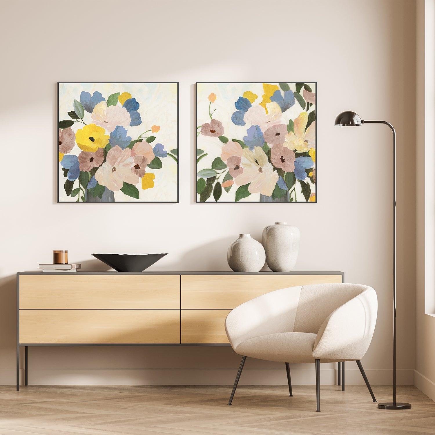 wall-art-print-canvas-poster-framed-Spring Picks, Style A & B, Set Of 2 , By Asia Jensen-7