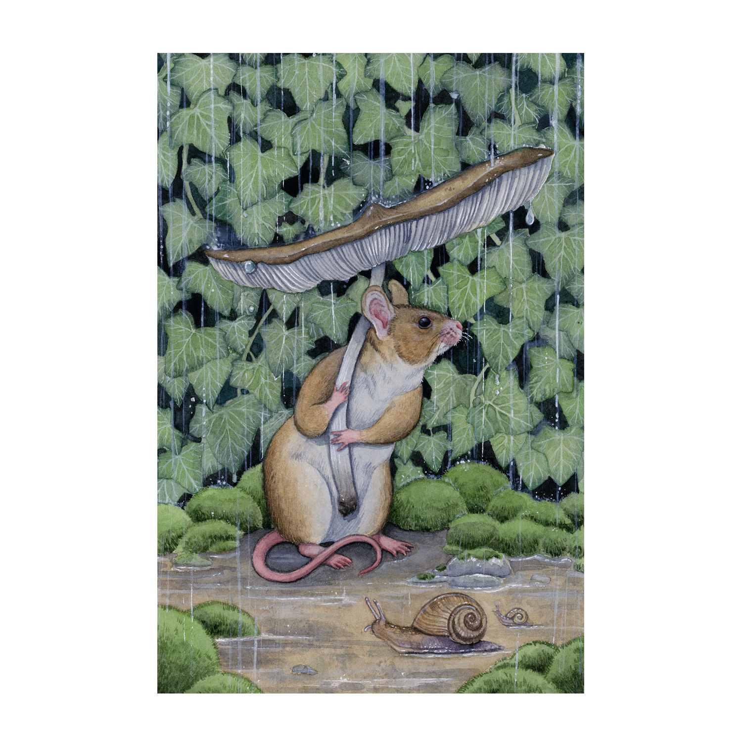 wall-art-print-canvas-poster-framed-Spring Shower, By Lea Chaillaud-GIOIA-WALL-ART