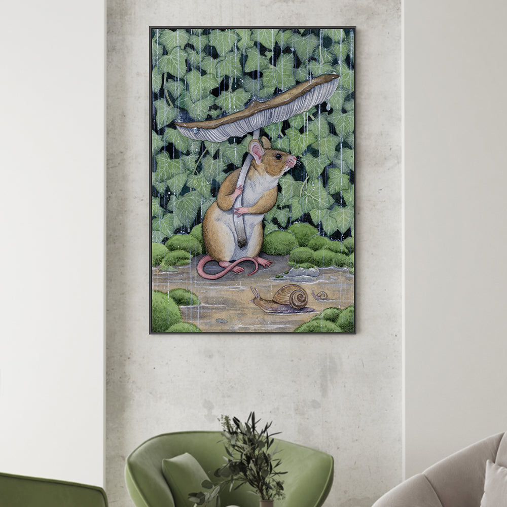 wall-art-print-canvas-poster-framed-Spring Shower, By Lea Chaillaud-GIOIA-WALL-ART