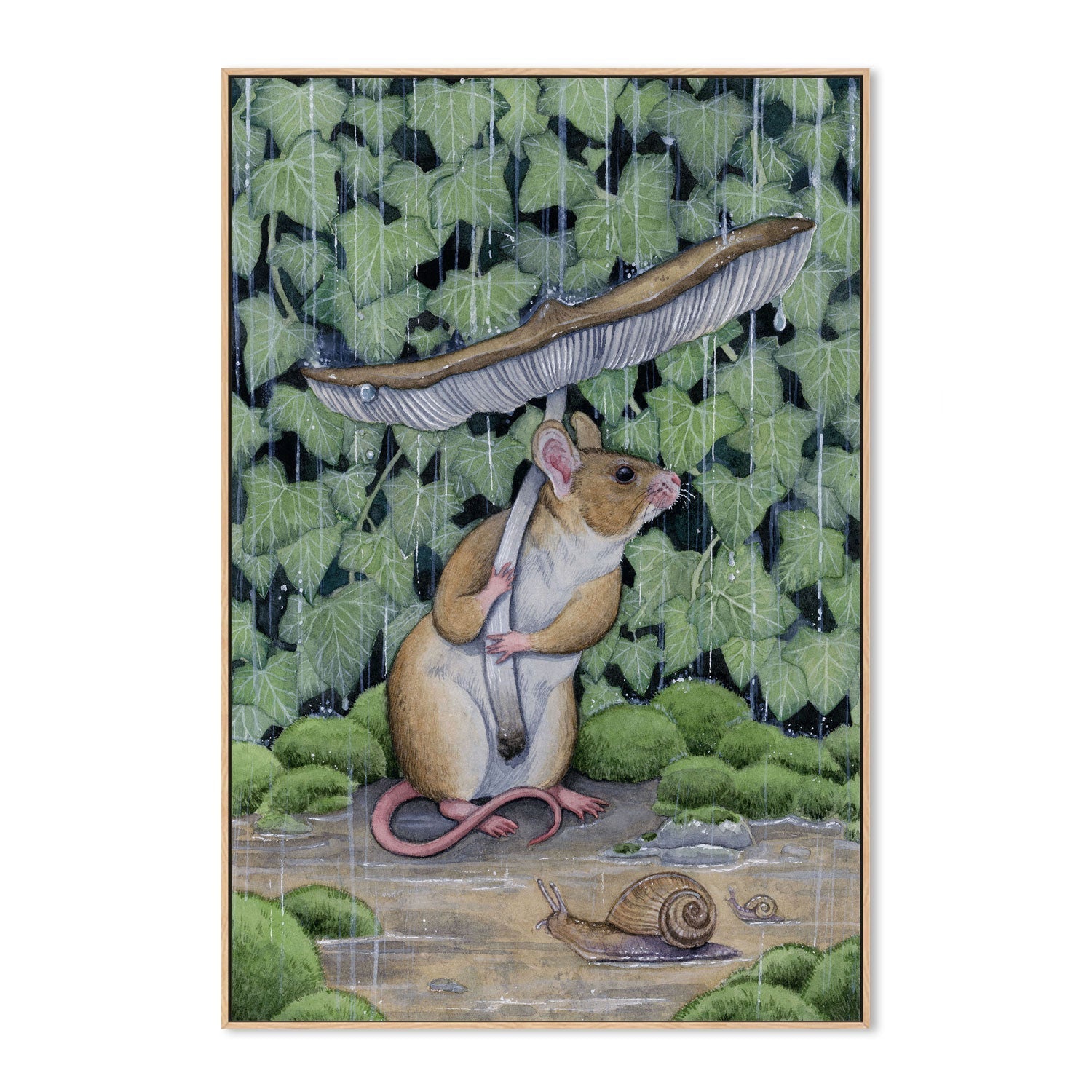 wall-art-print-canvas-poster-framed-Spring Shower, By Lea Chaillaud-GIOIA-WALL-ART