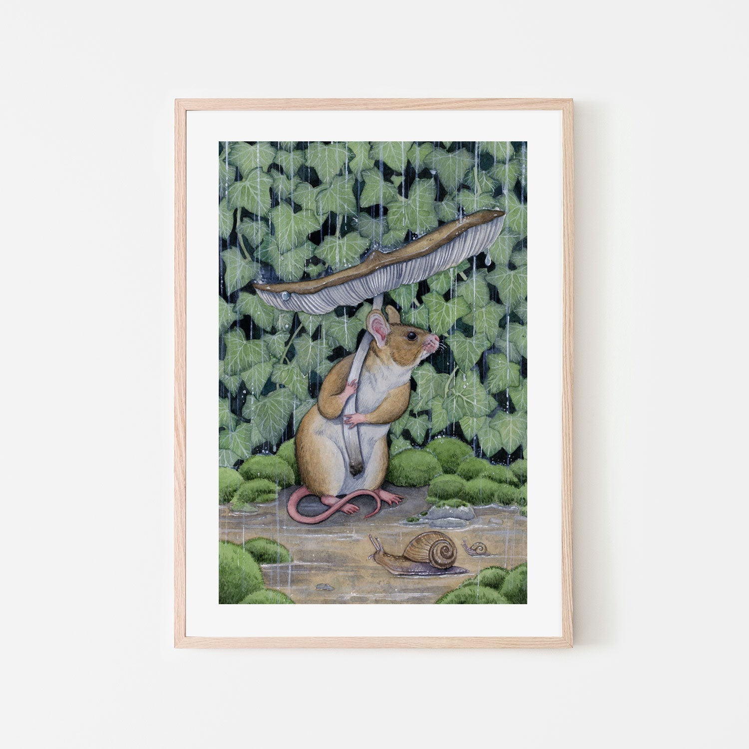 wall-art-print-canvas-poster-framed-Spring Shower, By Lea Chaillaud-GIOIA-WALL-ART