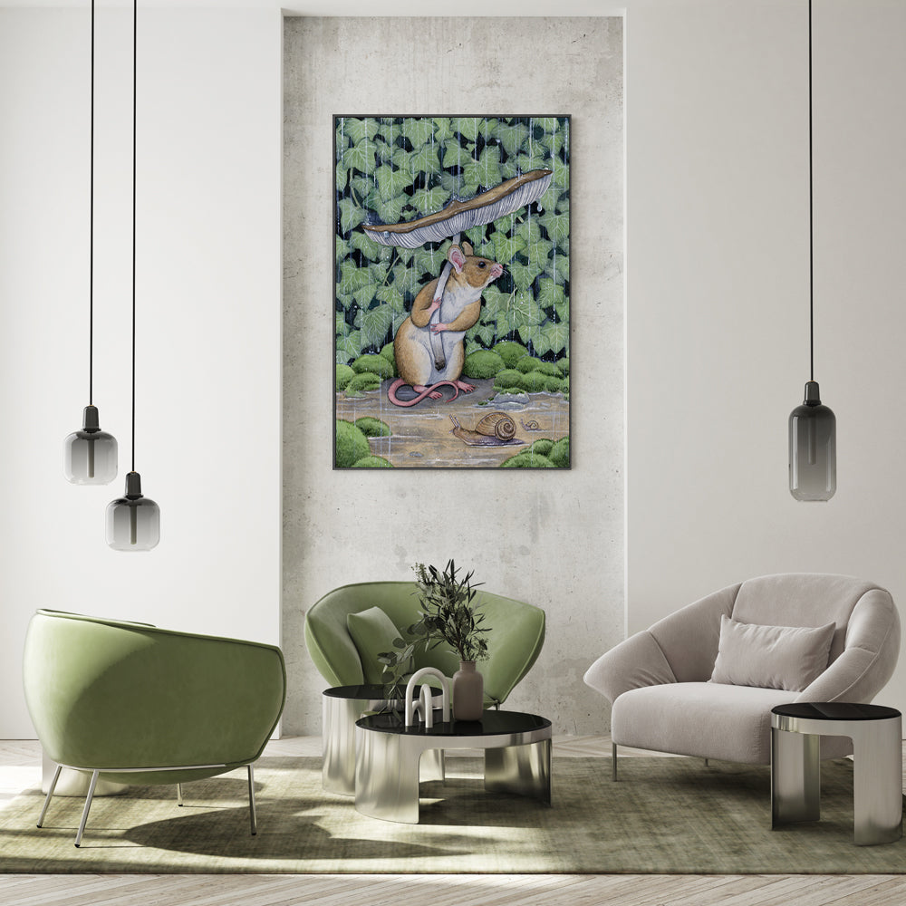 wall-art-print-canvas-poster-framed-Spring Shower, By Lea Chaillaud-GIOIA-WALL-ART