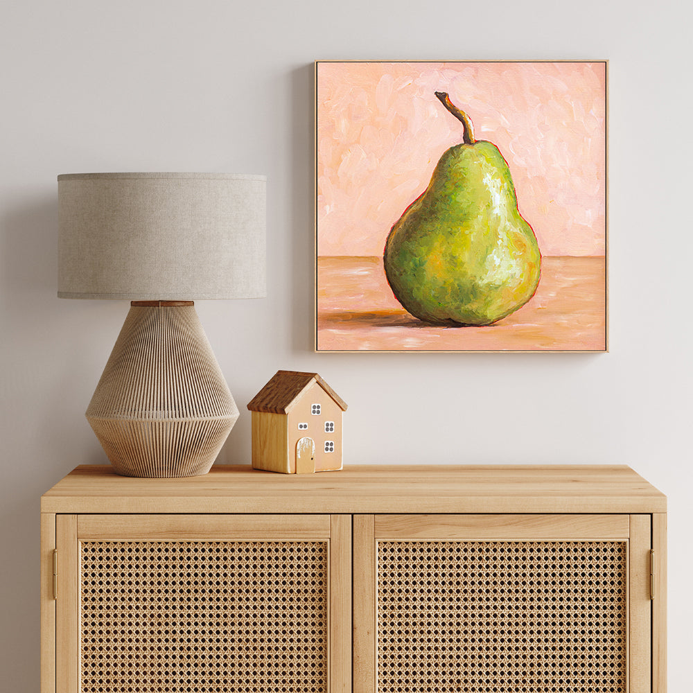 wall-art-print-canvas-poster-framed-Square Pear , By Julia Ockert-GIOIA-WALL-ART