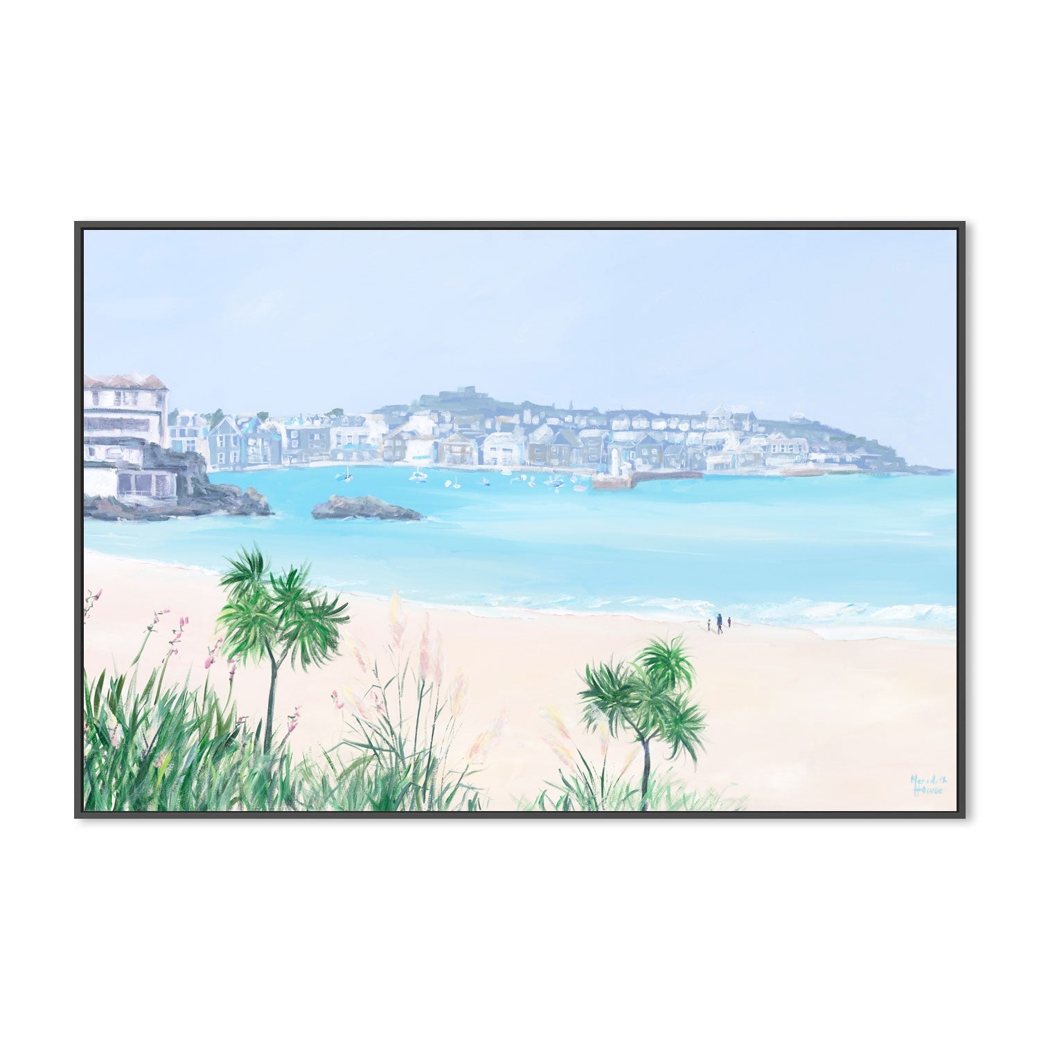 wall-art-print-canvas-poster-framed-St Ives Harbour , By Meredith Howse-3