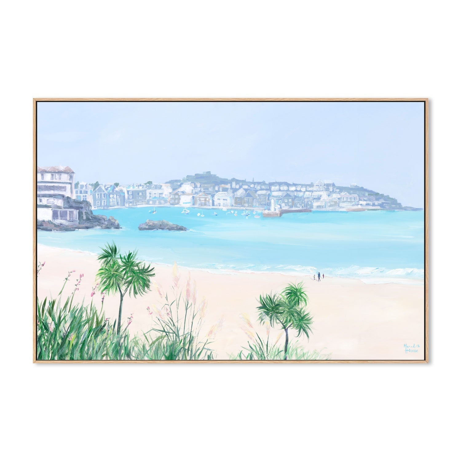 wall-art-print-canvas-poster-framed-St Ives Harbour , By Meredith Howse-4