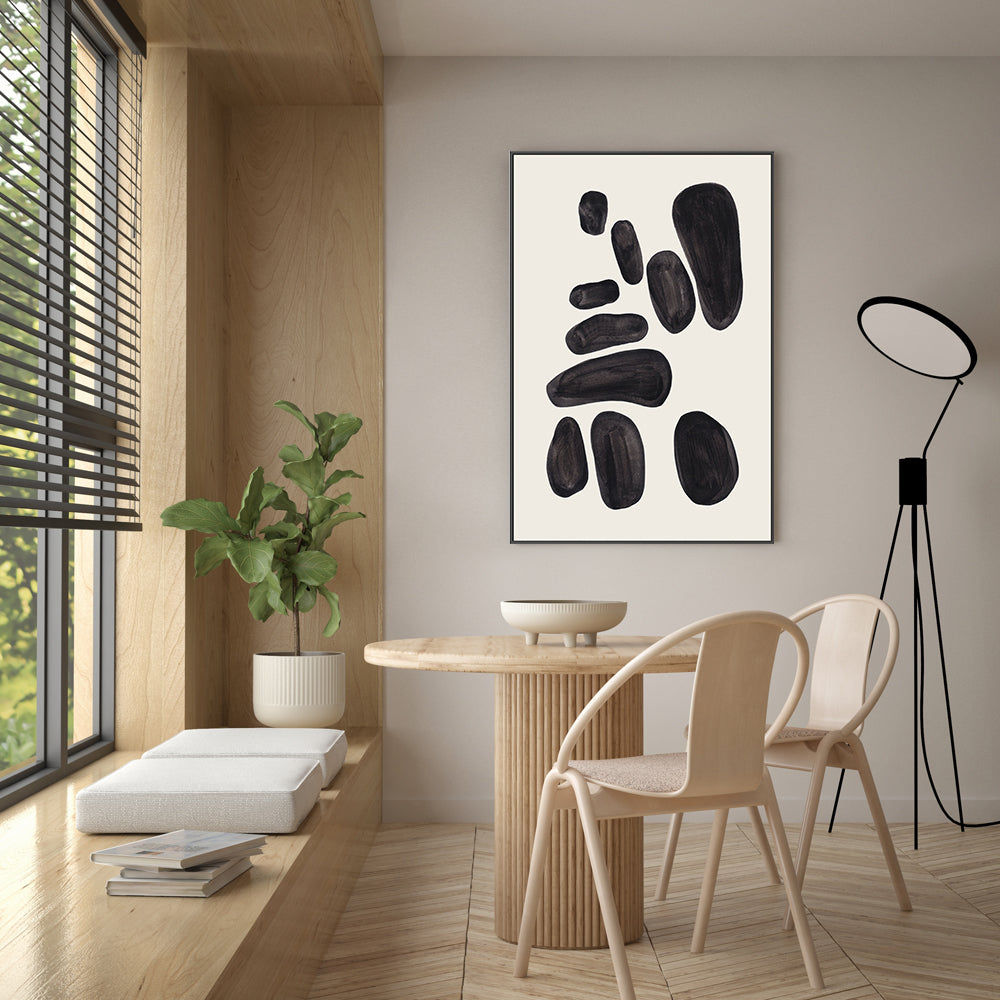 wall-art-print-canvas-poster-framed-Stacked Pebbles , By Ejaaz Haniff-GIOIA-WALL-ART