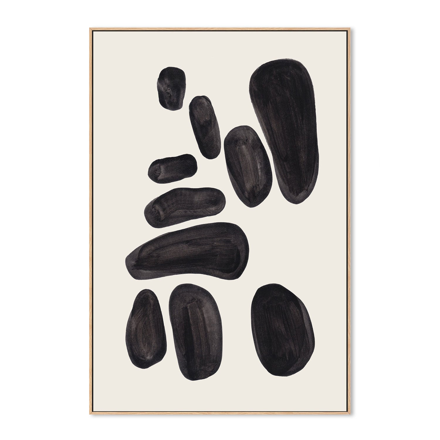 wall-art-print-canvas-poster-framed-Stacked Pebbles , By Ejaaz Haniff-GIOIA-WALL-ART
