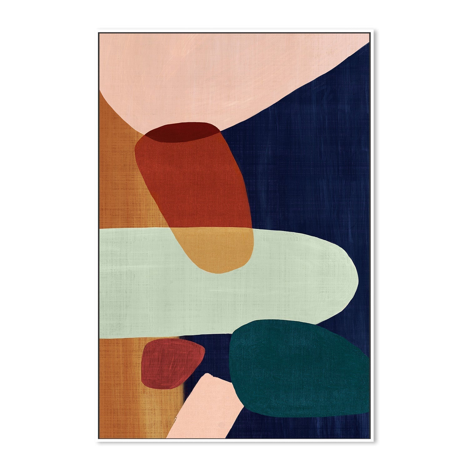wall-art-print-canvas-poster-framed-Stacking Pebbles, Style A , By Eva Watts-5