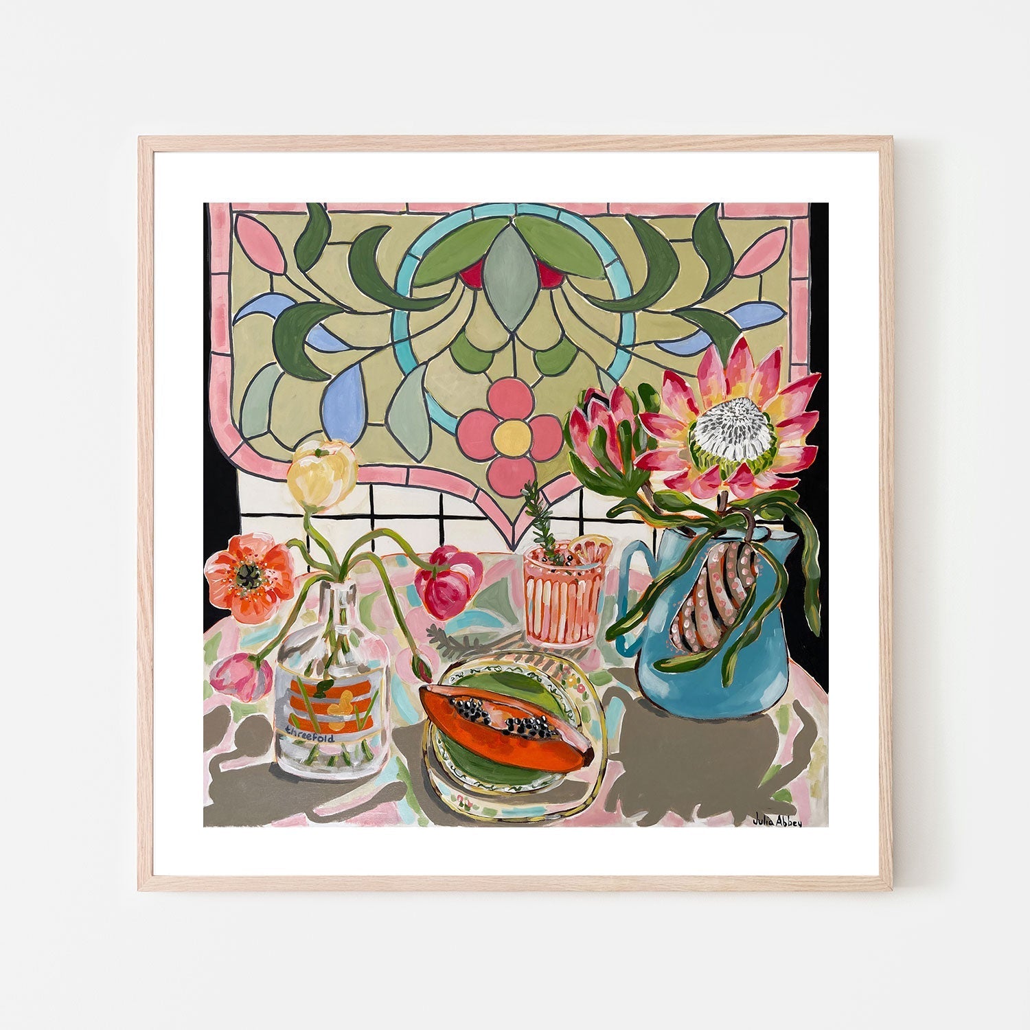 wall-art-print-canvas-poster-framed-Stained Glass , By Julia Abbey-6