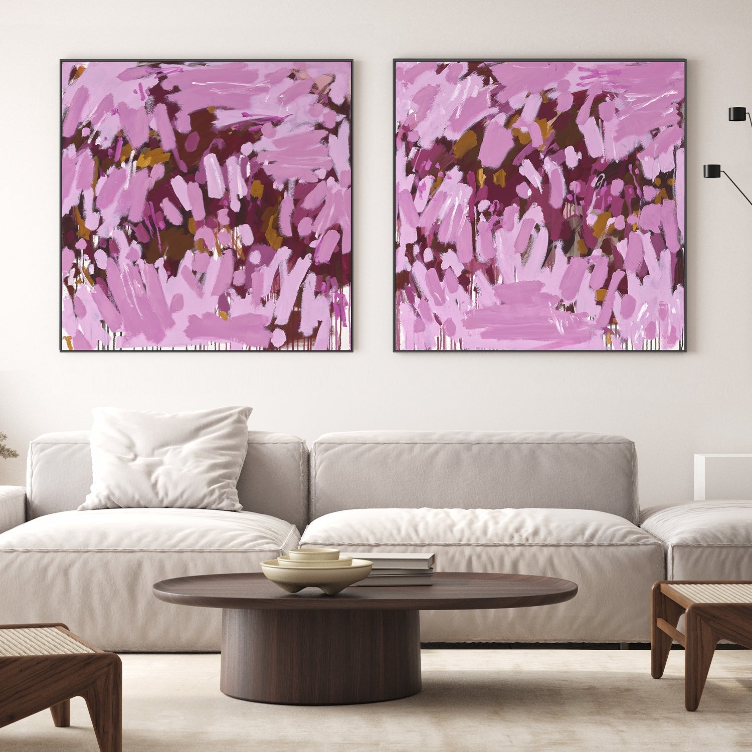 wall-art-print-canvas-poster-framed-Strawberry Sundae, Style A & B, Set Of 2-2